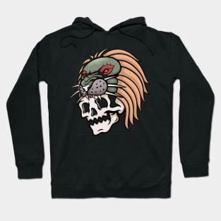 Lion and skull Hoodie